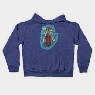 Violin, Bow and Sheet Music Kids Hoodie